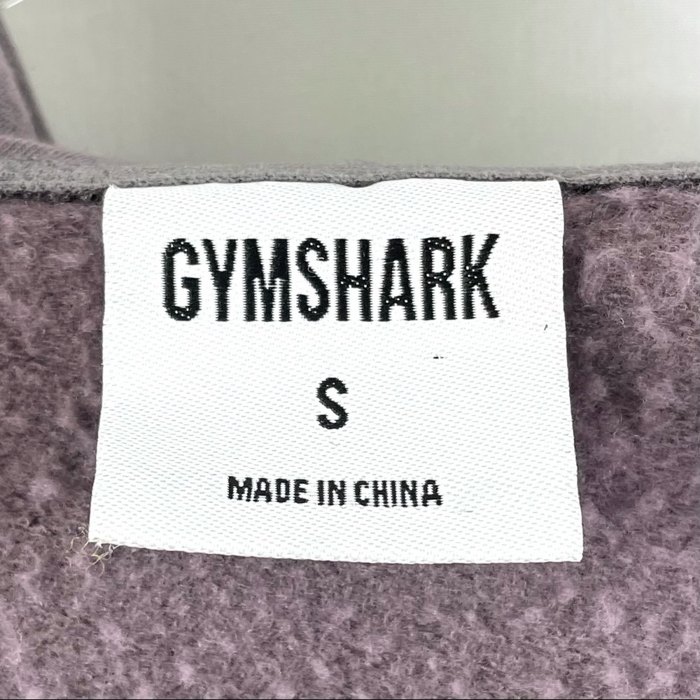 Gymshark Solo Cropped Hoodie Slate Lavender Athleisure Sweatshirt Sz S - Picture 13 of 13